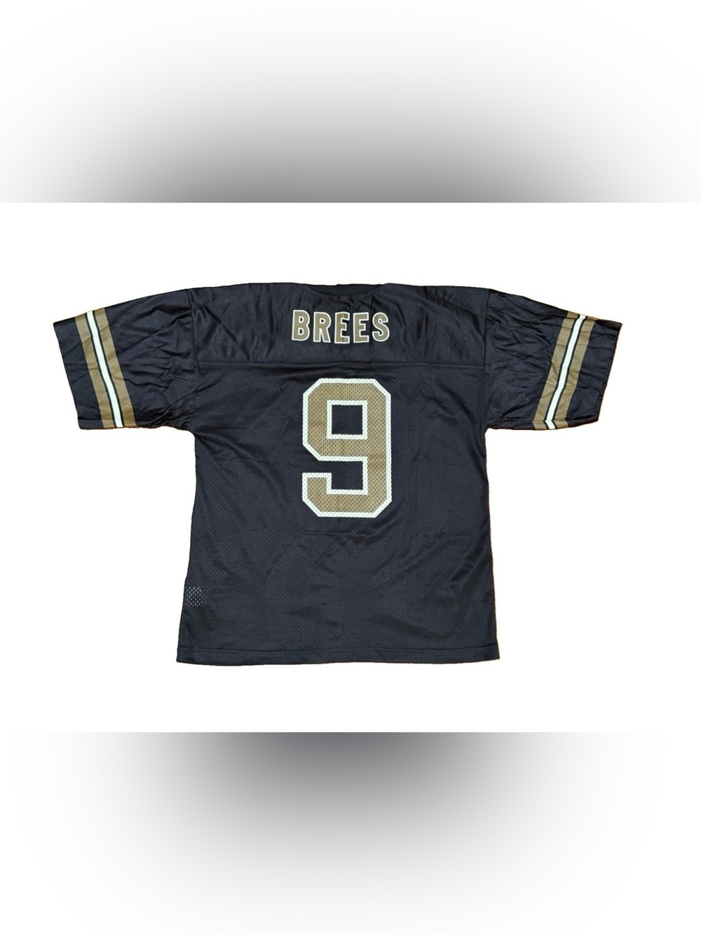 Drew Brees #9 New Orleans Saints Football Jersey Men’s Size Large Black/Gold